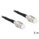 DeLOCK 88595 coaxial cable RG-174 5 m FME Black