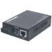 Intellinet Gigabit Ethernet Single Mode Media Converter, 10/100/1000Base-T to 1000Base-Lx (SC) Single-Mode, 20km (Euro 2-pin plug)