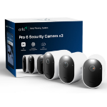 Arlo Pro 6 2K+ beveiligingscamera, set met 3 camera's
