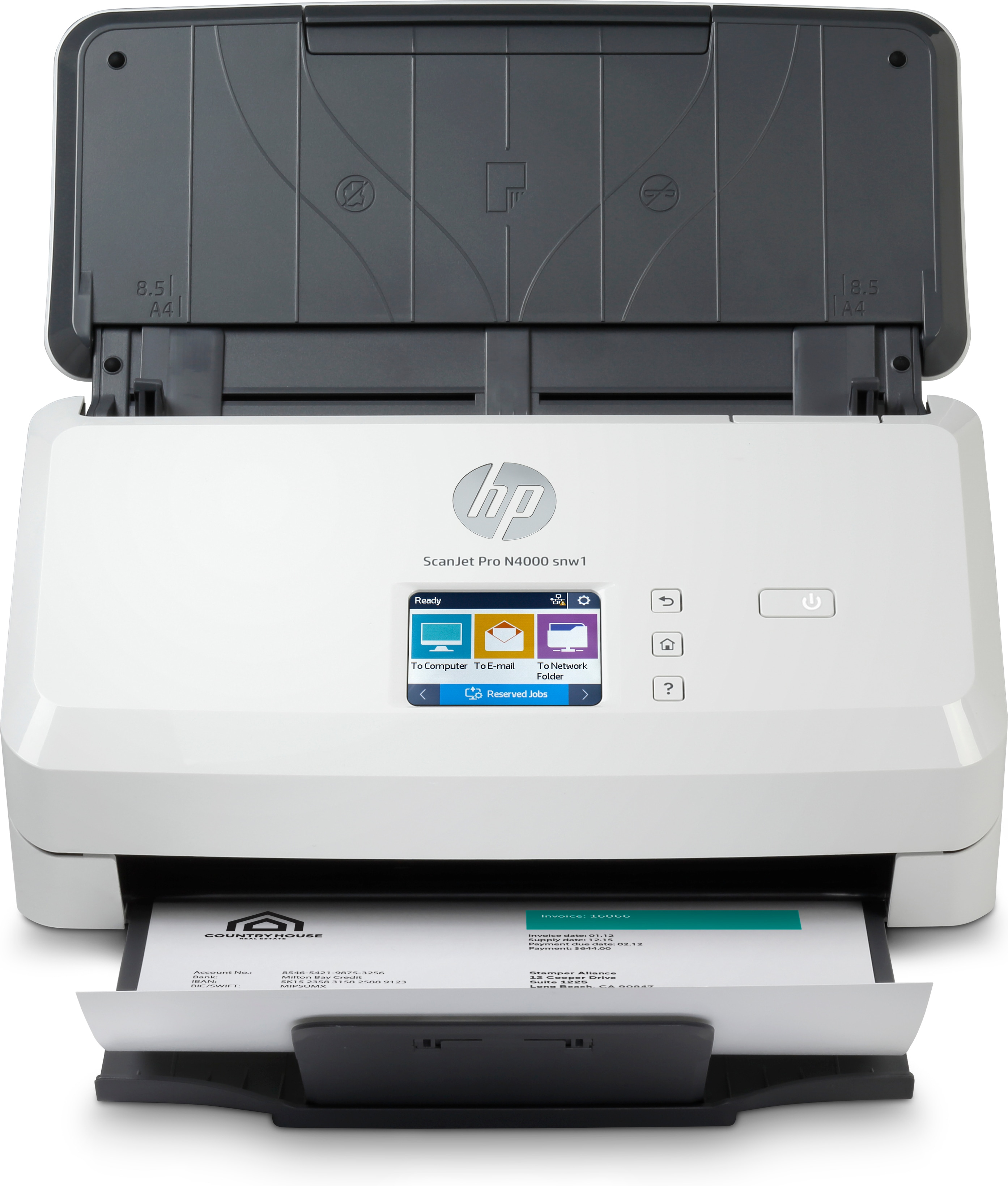 Image of HP Scanjet Pro N4000 snw1 Sheet-feed Scanner Sheet-fed scanner 600...