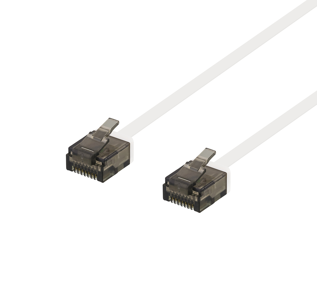 EU Product - Cat6a patch cable, flat, 5m, white thumbnail
