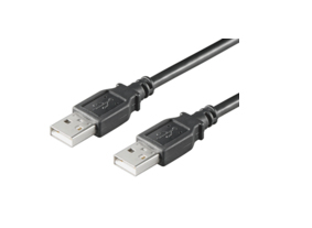 Microconnect USB2.0, M/M, 5m USB cable USB A Black