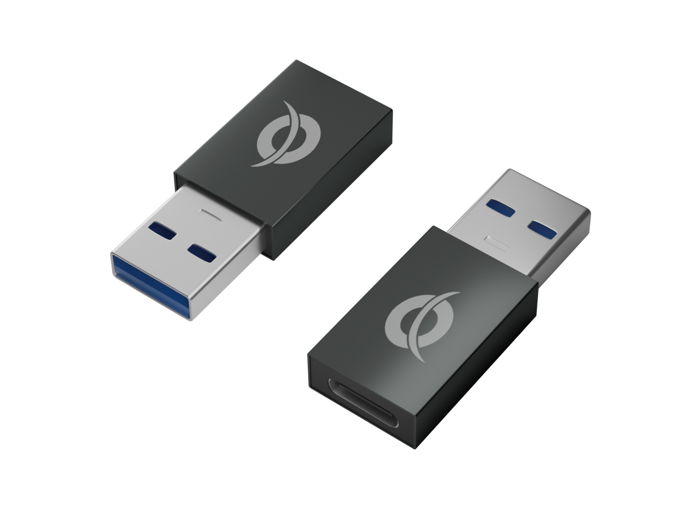 Photos - Cable (video, audio, USB) Conceptronic DONN USB-A to USB-C Adapter 2-Pack DONN10G 