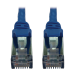 Tripp Lite N262-S03-BL Cat6a 10G Snagless Shielded Slim STP Ethernet Cable (RJ45 M/M), PoE, Blue, 3 ft. (0.9 m)