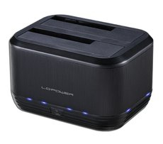 LC-Power LC-DOCK-U3-III storage drive docking station USB 3.2 Gen 1 (3.1 Gen 1) Type micro-B Black