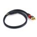 Monoprice 5596 audio cable 15.7" (0.4 m) 3.5mm 2 x RCA Black