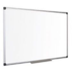 Bi-Office Maya Non Magnetic Melamine Whiteboard Aluminium Frame 600x900mm - MA0312170 DD