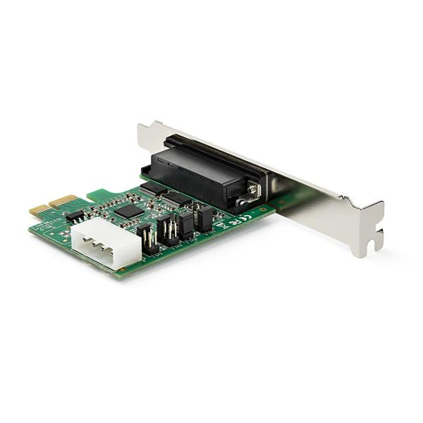 StarTech.com 4-port PCI Express RS232 Serial Adapter Card - PCIe RS232 Serial Host Controller Card - PCIe to Serial DB9 Card - 16950 UART - Expansion Card - Windows/Linux