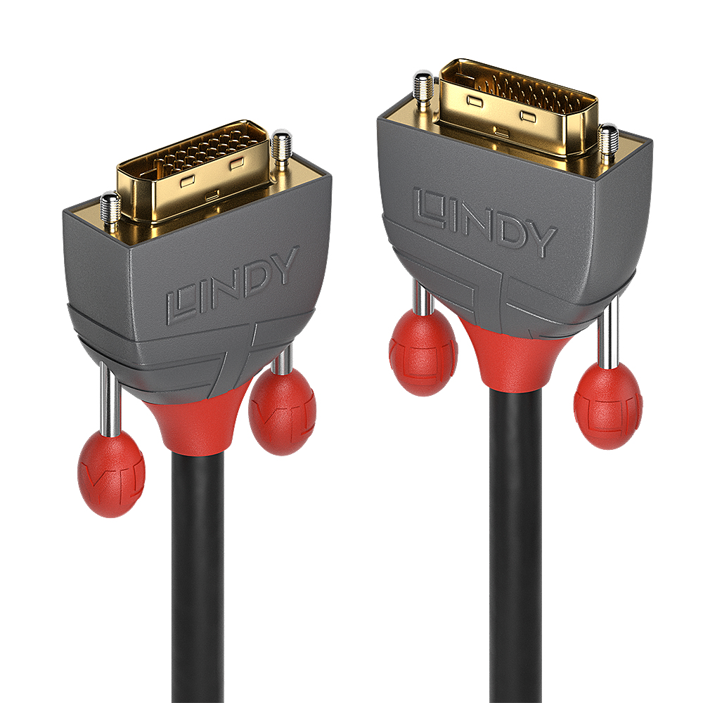 Image of Lindy 2m DVI-D Dual Link Cable, Anthra Line