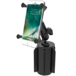 RAM Mounts X-Grip Large Phone Mount with RAM-A-CAN II Cup Holder Base