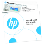 HP Advanced Photo Paper, Glossy, 65 lb, 4 x 12 in. (101 x 305 mm), 10 sheets