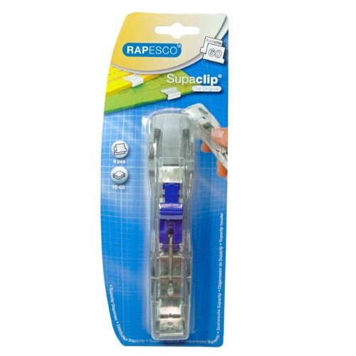 Rapesco Supaclip 60 paperclip dispenser Transparent Plastic