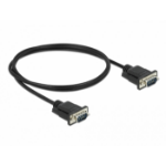 DeLOCK Serial Cable RS-232 D-Sub 9 male to male with narrow plug housing 1 m