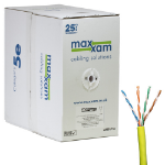 Cablenet Cat5e Yellow U/UTP LSOH 24AWG Solid CPR Dca Cable 305m Reelex Box