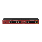 Mikrotik RB2011IL-IN network switch Gigabit Ethernet (10/100/1000) Power over Ethernet (PoE) Red