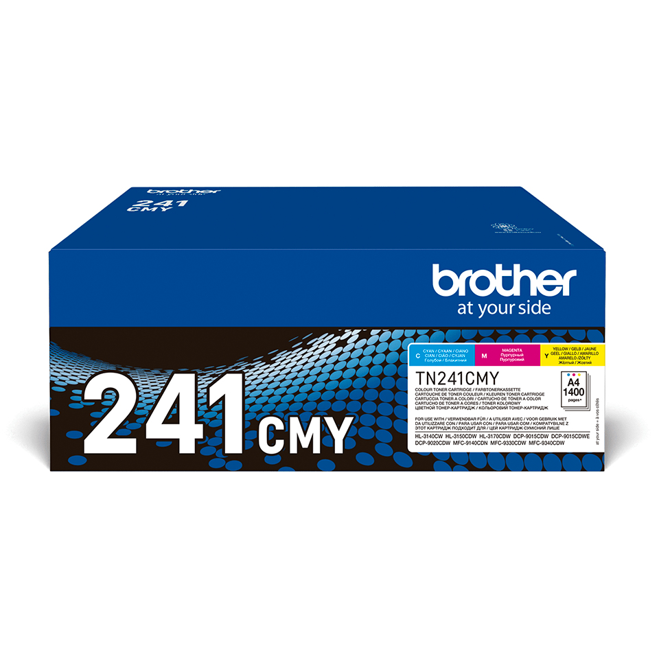 Image of Brother TN-241CMY Toner MultiPack C,M,Y, 3x1.4K pages ISO/IEC...