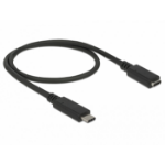 DeLOCK 85532 USB cable 0.5 m USB 3.2 Gen 1 (3.1 Gen 1) USB C Black