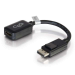 C2G 20cm DisplayPort to HDMI Adapter - DP Male to HDMI Female - Black