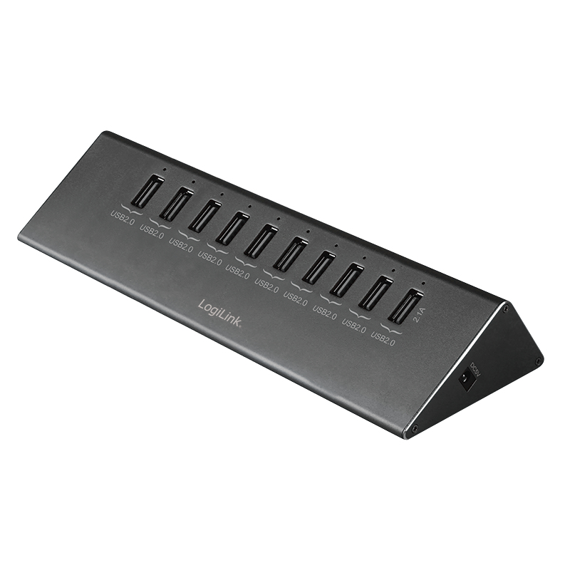 Image of LogiLink UA0226 interface hub 480 Mbit/s Black