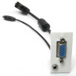 Nexxia NX-WPM-068QT socket-outlet VGA + 3.5 mm White