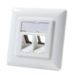 LogiLink NK4021 wall plate/switch cover White