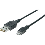 Sharkoon 3m, USB2.0-A/USB2.0 Micro-B USB cable USB A Micro-USB B Black