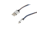 shiverpeaks 14-50025 - 1 m - Lightning - USB A - Blue - Straight - Straight