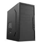 CIT Work Micro-ATX PC Case with USB 3.0, HD Audio, and Efficient Cooling. Compact Steel Design for Home and Office Builds