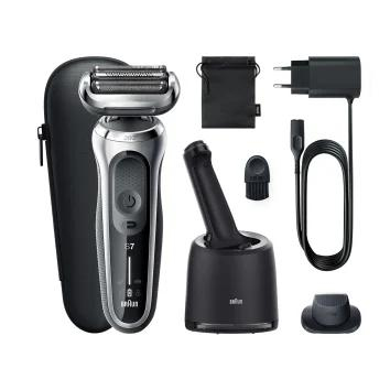 Image of Braun Series 7 71-S7200cc - Foil shaver - Buttons - Black - Silver...