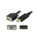 AddOn Networks DISPLAYPORT2VGA6F video cable adapter 70.9" (1.8 m) DisplayPort VGA (D-Sub) Black