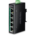 Trendnet TI-PELC50 network switch Unmanaged Fast Ethernet (10/100) Power over Ethernet (PoE) Black