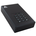 Apricorn Aegis Padlock DT external hard drive 8 TB USB Type-B 3.2 Gen 1 (3.1 Gen 1) Black