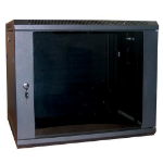 Excel WB12.6SGB rack cabinet 12U Wall mounted rack Black