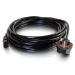 C2G 10m Power Cable Zwart BS 1363 C13 stekker