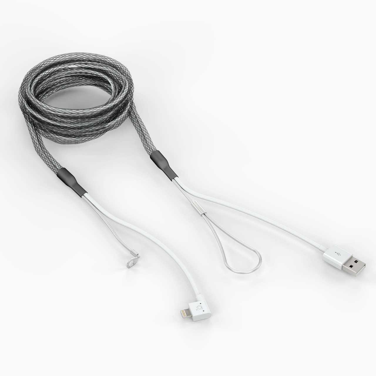 Photos - Cable (video, audio, USB) Bouncepad CB-RF-LIGHT-B lightning cable 2 m Black