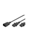 Microconnect PE061318 power cable Black 1.8 m C14 coupler 2 x C13 coupler  Chert Nigeria