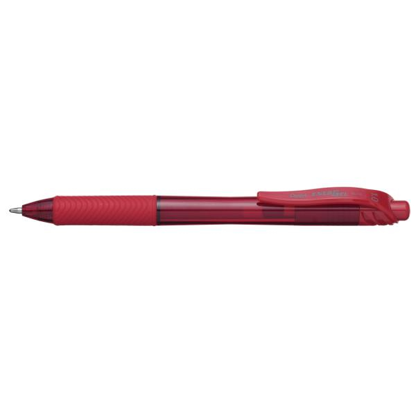 Photos - Pen Pentel Energel X 1.0 Clip-on retractable  Red 1 pc(s) BL110-BX 