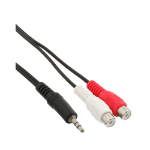 InLine Audio cable 2x RCA female / 3.5mm Stereo male 2m