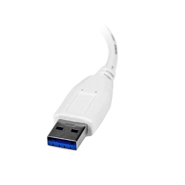 StarTech.com USB 3.0 to Gigabit Ethernet NIC Network Adapter - White