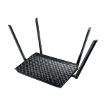 ASUS DSL-AC55U wireless router Dual-band (2.4 GHz / 5 GHz) Gigabit Ethernet 3G 4G Black