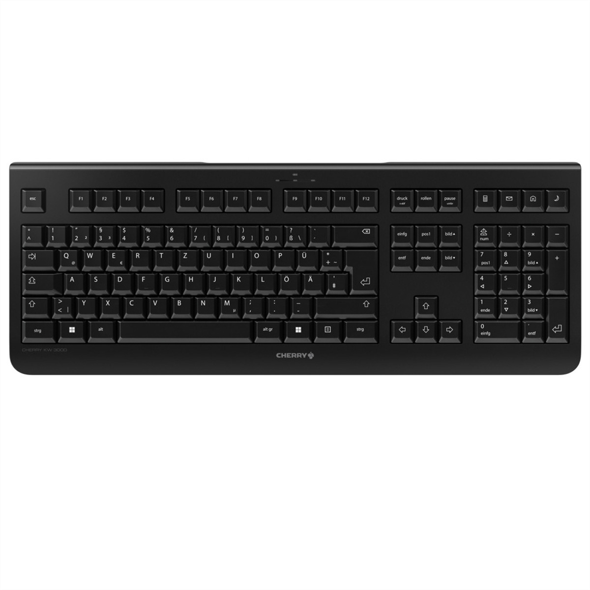 JK-3000DE-2 CHERRY KW 300 - Tastatur - geruscharm, Full-Size-Layout