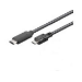 Microconnect USB C/Micro USB B, 1 m USB cable USB 2.0 Micro-USB B Black