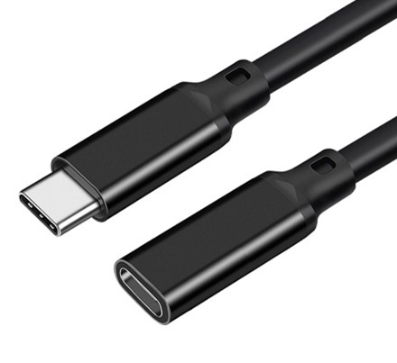 JLC Type C Male to Female Cable 20CM - Black