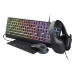 Trust GXT 792 Quadrox keyboard Mouse included Gaming USB QWERTY UK English Black