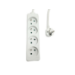 Microconnect MC-PS040150FRW power extension 1.5 m 4 AC outlet(s) White