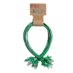 Cablenet 0.25m Cat6 RJ45 Green U/UTP LSOH 30AWG Slim Snagless Booted Patch Lead (PK10)