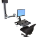 Ergotron StyleView Sit-Stand Combo System with Worksurface 61 cm (24") Aluminio Pared