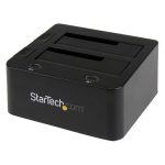 StarTech.com UNIDOCKU33 storage drive docking station USB 3.2 Gen 1 (3.1 Gen 1) Type-B Black