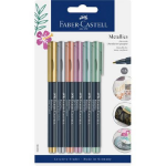 Faber-Castell 160706 marker 6 pc(s) Bullet tip Copper, Gold, Green, Purple, Silver