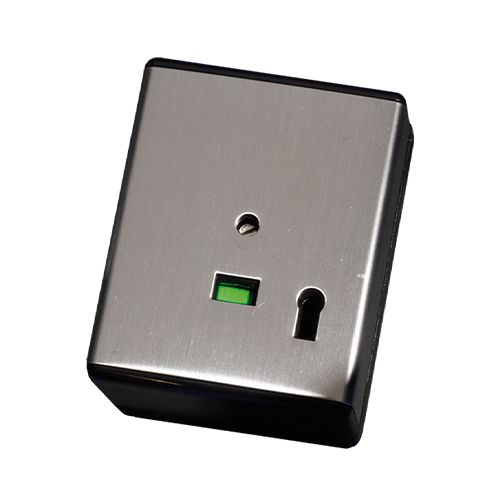 G2 Double End Push Panic  Button, 6-Screw, Latching,  Black/Steel thumbnail